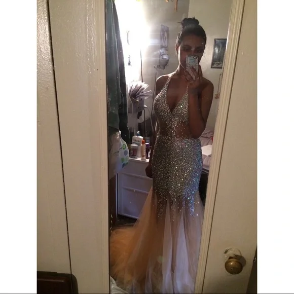 Jovani | Dresses | Jovani Dress Goldsilver Mermaid Style For Prom Or  Pageant | Poshmark